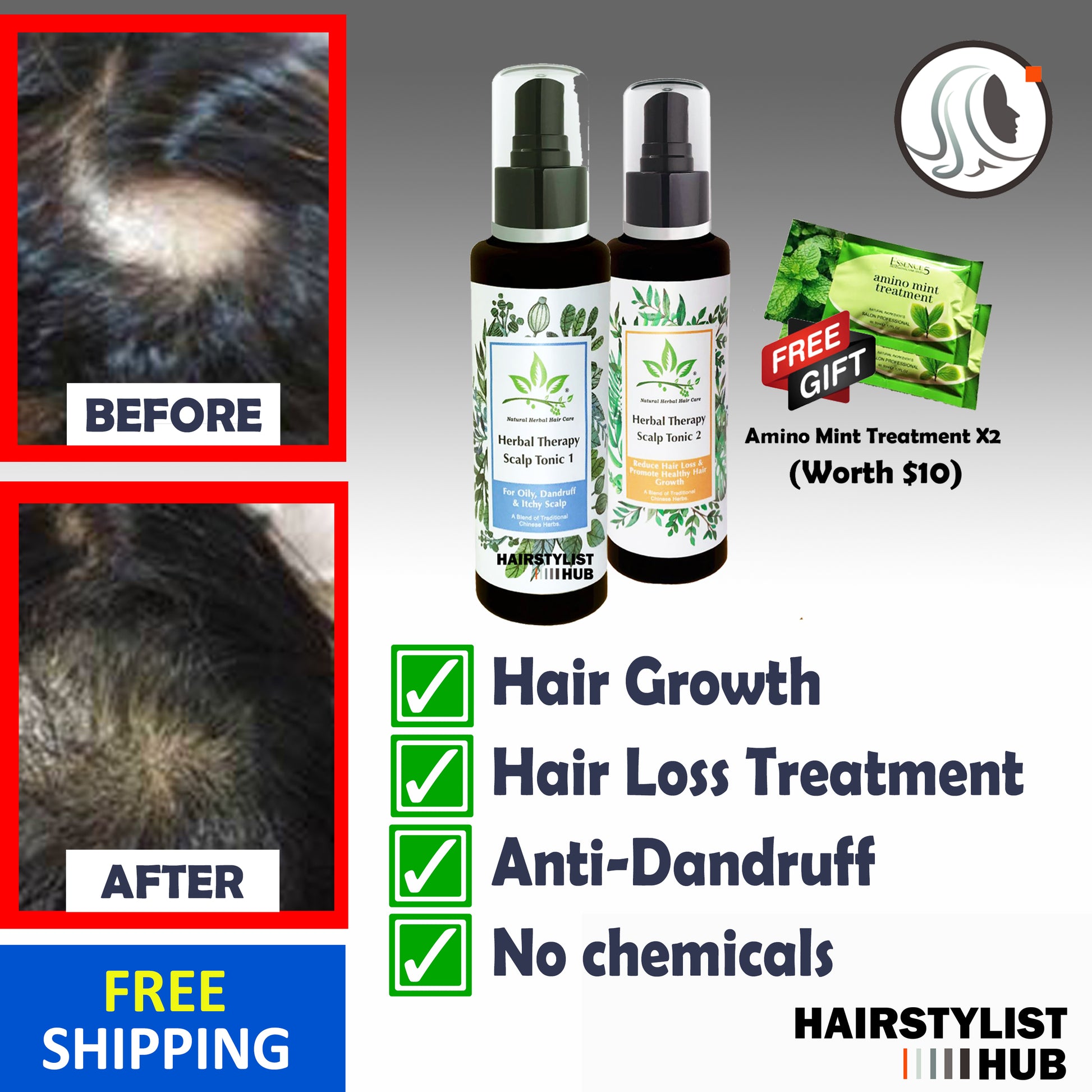 Herbal Therapy Hair Growth Tonic benefits at hairstylisthub.sg