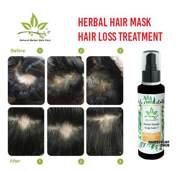 Herbal Therapy Hair Growth Tonic before and after, healthy hair and growth